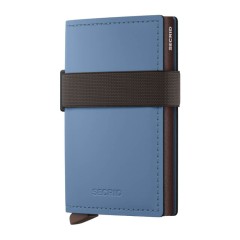 Carteira SECRID Bandwallet Matte Steel Blue-Brown | Ref. 297.BMA-SBB