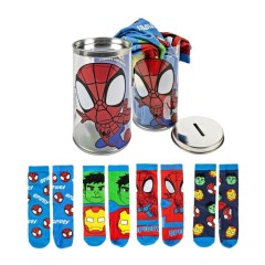 Pack 4 Pares de Meias Estampadas SPIDEY Azul | Ref. 299.2900002310M