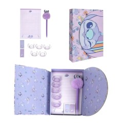 Conjunto de Papelaria STITCH Lilás | Ref. 299.2700001199