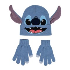 Conjunto Gorro e Luvas STITCH Azul | Ref. 299.2200010574