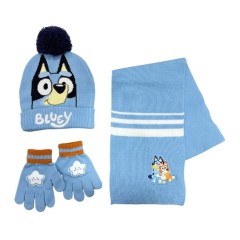 Conjunto Gorro, Luvas e Cachecol BLUEY Azul Claro | Ref. 299.2200010580