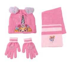 Conjunto Gorro, Luvas e Cachecol PAW PATROL Rosa | Ref. 299.2200010581