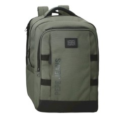 Mochila Grande p/ Portátil 15.6” 2C Adap PEPE JEANS Matlock Caqui | Ref. 186.7312742