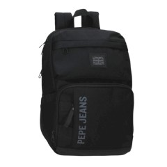 Mochila p/ Portátil 13.3” Adap. 2C PEPE JEANS Matlock Preta | Ref. 186.7312041