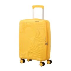 AT Mala de Cabine 55cm 4R Exp. Mickey Magic Amarelo Floral | Ref. 92.158710-A842