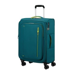 AT Mala de Viagem Média 67cm 4R Exp. CloudRider Verde Petróleo | Ref. 92.157366-D834