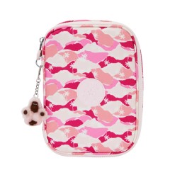 Estojo Escolar KIPLING 100 Pens Pink Palm | Ref. 187.KI60021BV