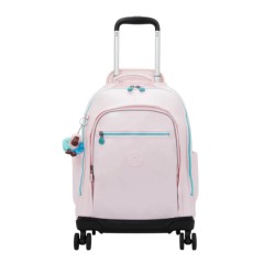 Mochila Escolar com Rodas KIPLING New Zea Sea Pink Met | Ref. 187.KI726752J