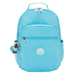 Mochila p/ Portátil 15” KIPLING Seoul College Extra Sea Blue Met | Ref. 187.KI351452D