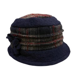 Chapéu de Senhora em Lã SOLID 42-096 Azul | Ref. 298.42096AZ