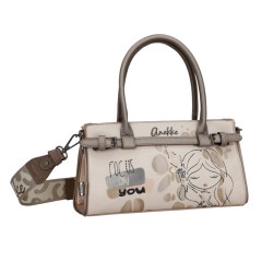 ANEKKE Bolsa de Alças Curtas c/ Tiracolo Olympia Bege | Ref. 280.42741-430