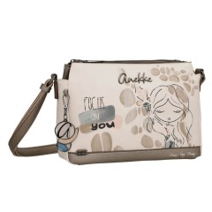 ANEKKE Bolsa de Tiracolo 3C Olympia Bege | Ref. 280.42743-184