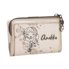 ANEKKE Carteira Média Flexível RFID Olympia Bege | Ref. 280.42749-912