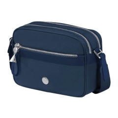 SAMSONITE Bolsa de Ombro c/ 2 Comp. Karissa Evo Azul Noite | Ref. 92.155837-2165
