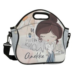 ANEKKE Saco de Almoço Neopreno Sophia Azul | Ref. 280.42484-112