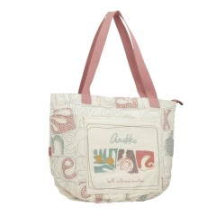 ANEKKE Saco de Praia Flexível Bloom Bege / Rosa | Ref. 280.42474-231