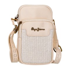 Bolsa de Tiracolo Porta Telemóvel PEPE JEANS Clara Bege | Ref. 186.7395241