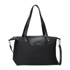 Saco de Ombro Grande PEPE JEANS Leire Preto | Ref. 186.7517641