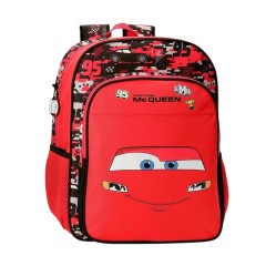Mochila Escolar 40cm Adap. CARS McQueen Red Vermelha | Ref. 186.42123F1