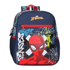 Mochila Pré-Escolar Adap. 33Cm Gravity of SPIDERMAN Azul Marinho | Ref. 186.42622F1