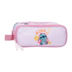 Estojo Escolar Duplo STITCH You & Me Malva | Ref. 186.4354211