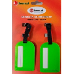 Benzi Acessórios Etiquetas de Bagagem Verde - Ref. 288.BZ4066VERD