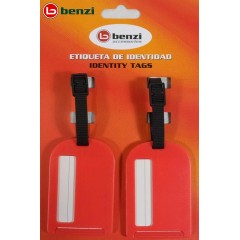 Benzi Acessórios Etiquetas de Bagagem Vermelho - Ref. 288.BZ4066VERM