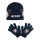 Conjunto de Gorro e Luvas Mickey Azul Escuro | Ref. 339.VH4067 Conjunto de Gorro e Luvas Mickey Azul Escuro | Ref. 339.VH4067