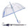 Guarda-Chuva de Senhora Benzi Manual 8V Transparente c/ Azul | Ref. 288.PA60A Guarda-Chuva de Senhora Benzi Manual 8V Transparente c/ Azul | Ref. 288.PA60A