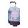 Mochila Escolar Adap. 38Cm c/ Carro Enso CUTE GIRL Lilás | Ref. 186.95324T1