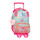 Mochila Pré-Escolar Adap. 28cm c/ Carro Enso BALLOONS Turquesa | Ref. 186.95522T1