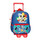 Mochila Pré-Escolar 28cm c/ Carro MICKEY Peek a Boo Azul Marinho | Ref. 186.42221T1