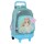 Mochila Grande c/ Rodas Compacta 45cm FROZEN Hello Spring Azul Turquesa | Ref. 248.612373918 Mochila Grande c/ Rodas Compacta 45cm FROZEN Hello Spring Azul Turquesa | Ref. 248.612373918