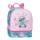 Mochila Pequena 28Cm c/ Porta Merendas STITCH Heart Rosa | Ref. 186.4982742