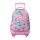 Mochila Escolar Compacta c/ Rodas Renglones TOTTO 1KB Rosa | Ref. 330.MA03ECO00611P1KB