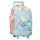 Mochila Escolar Compacta 2R ENSO Bubbles Azul Ganga | Ref. 186.9782921