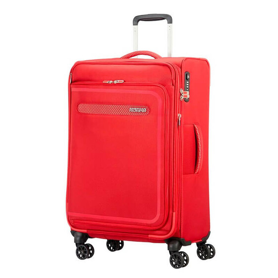 American Tourister Mala/Trolley de Viagem Médio 4 Rodas Spinner 68 cm Expansível Pure Red AirBeat - Ref. 9245G00400
