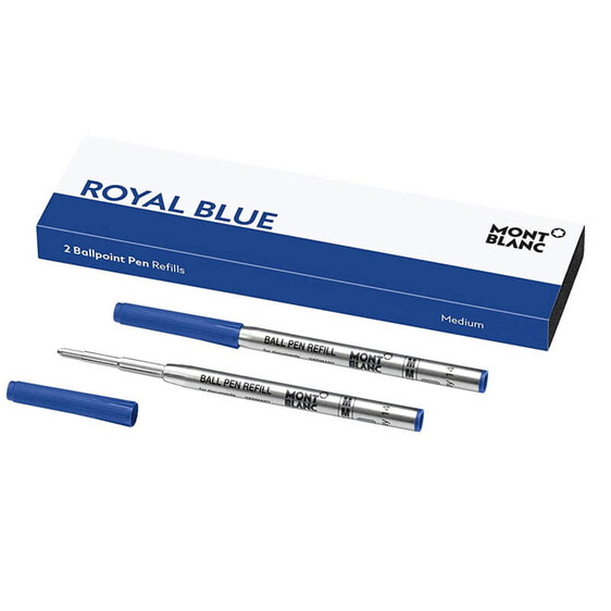 Montblanc Pack 2 Recargas Ballpoint Pen (M) Royal Blue | Ref. 238.124493