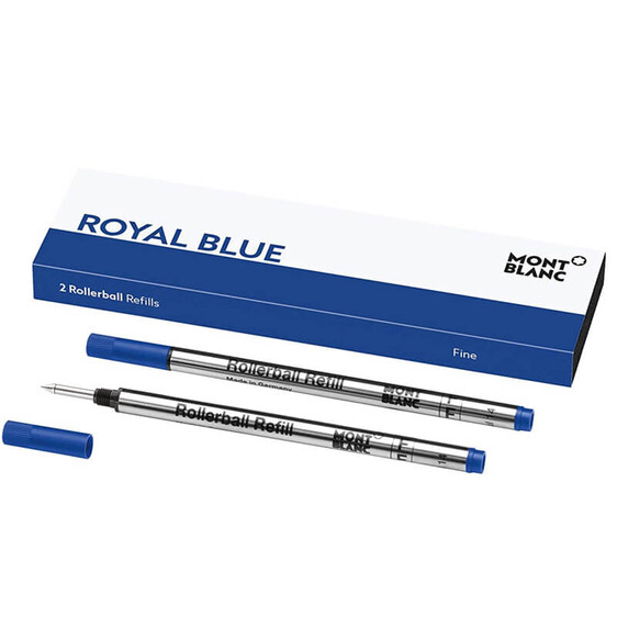 Montblanc 2 Recargas Rollerball (F) Royal Blue | Ref. 238.124501
