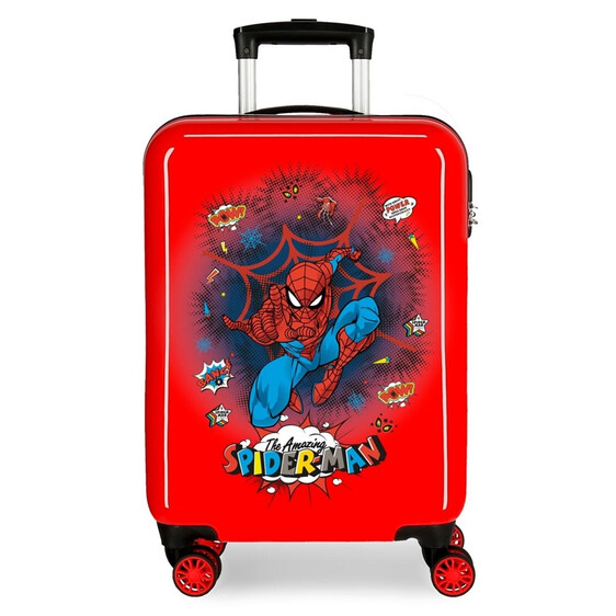 Mala/Trolley de Cabine 55cm 4 Rodas Spinner Spiderman POP Vermelho | Ref. 186.2071721