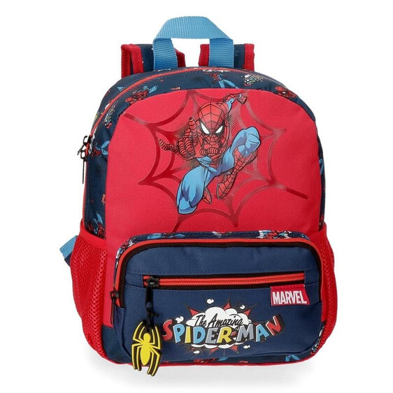 Mochila Pré-Escolar Adaptável 28cm Spiderman POP Multicolor | Ref. 186.20721D1