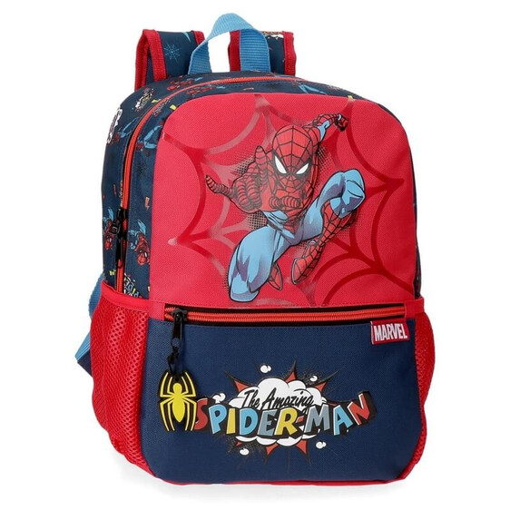 Mochila Pré-Escolar Adaptável 32cm Spiderman POP Multicolor | Ref. 186.20722D1