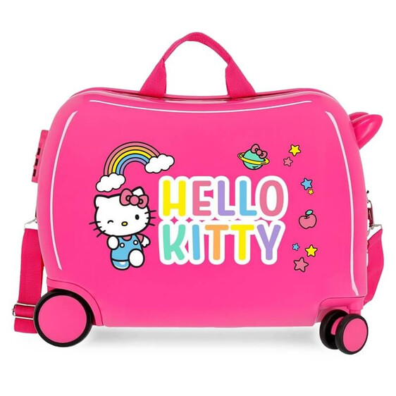 Mala de Viagem Infantil ABS 4 Rodas Hello Kitty YOU ARE CUTE Fuchsia | Ref. 186.2159822
