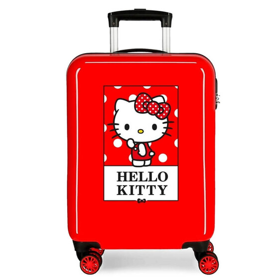 Mala/Trolley de Cabine 55cm 4 Rodas Spinner Bow Of Hello Kitty Vermelha | Ref. 186.3191722