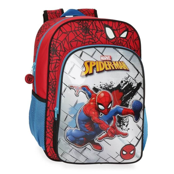 Mochila Escolar Adaptável 38cm Spiderman RED Multicolor | Ref. 186.40423D1