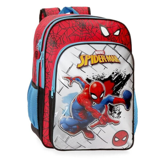 Mochila Escolar Adaptável 42cm Spiderman RED Multicolor | Ref. 186.40424D1