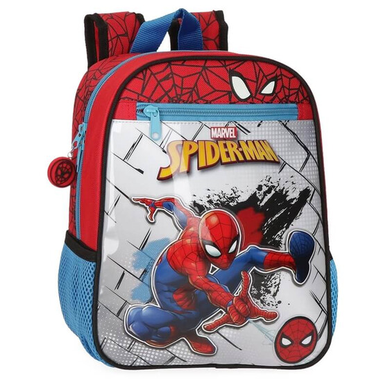 Mochila Pré-Escolar Adaptável 28cm Spiderman RED Multicolor | Ref. 186.40421D1