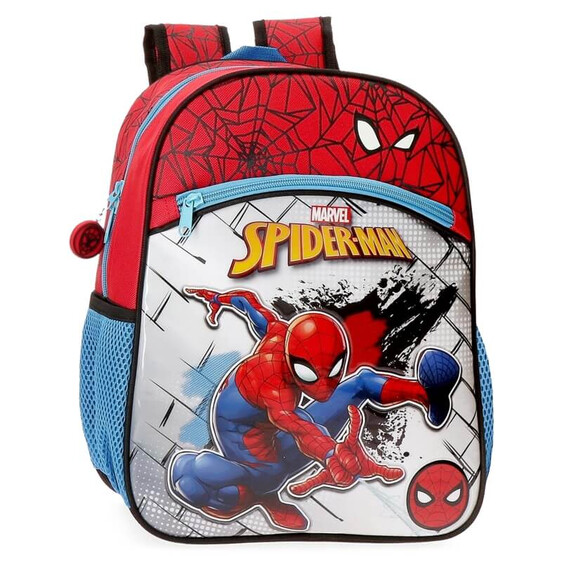 Mochila Pré-Escolar Adaptável 32cm Spiderman RED Multicolor | Ref. 186.40422D1
