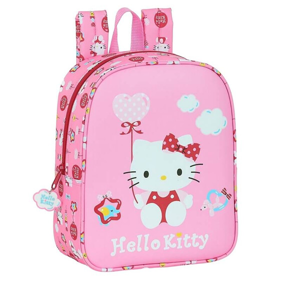 Mochila Pré-Escolar Adaptável 27cm Hello Kitty BALLOON Rosa | Ref. 248.612016232