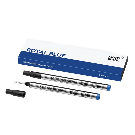 Pack 2 Recargas Montblanc Rollerball (M) Le Grand Royal Blue | Ref. 238.128228